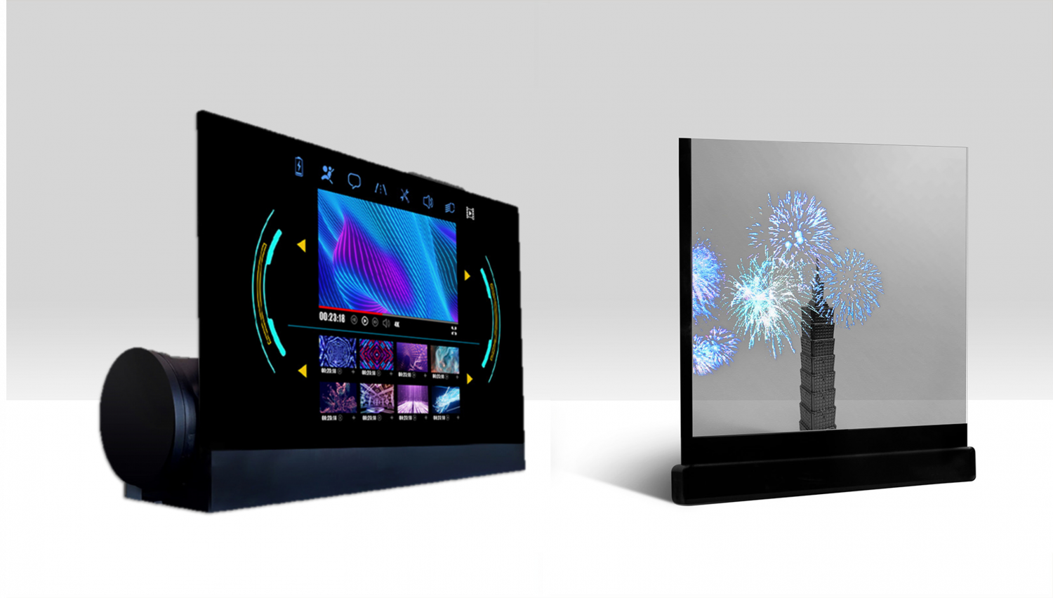 可卷式、折迭性、高透明